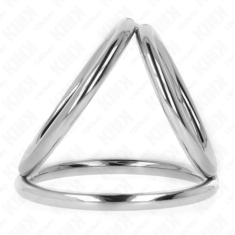 KINK - DREIFACH CHROM METALL PENISRING 3,2 CM BIS 4,5 CM für sinnliche und diskrete Momente