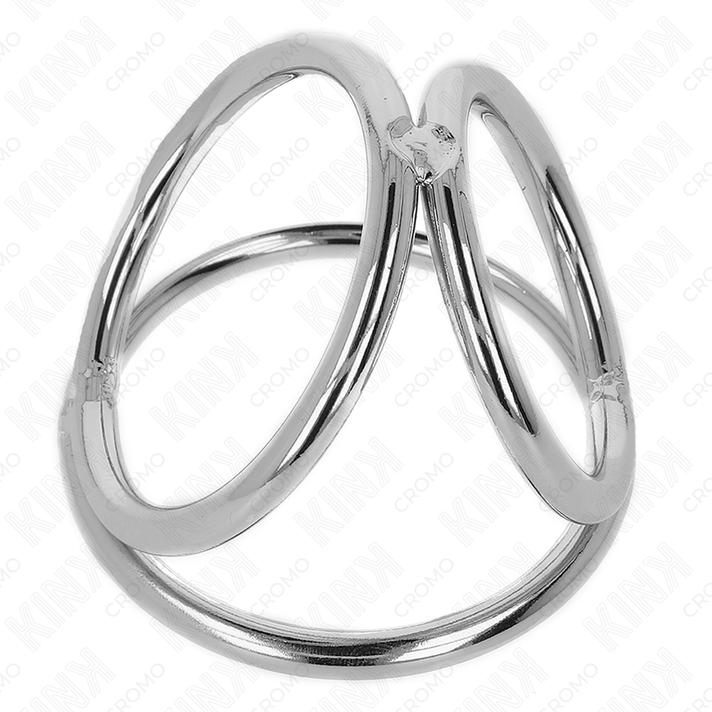 KINK - DREIFACH CHROM METALL PENISRING 3,2 CM BIS 4,5 CM hochwertiges Zubehör