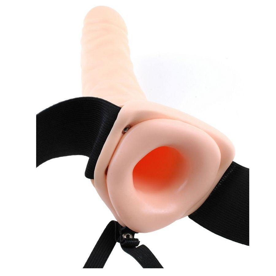 Fetish Fantasy Series 8" Hohldildo Strap-On Natur, inkl. Liebesmaske hochwertiges Zubehör