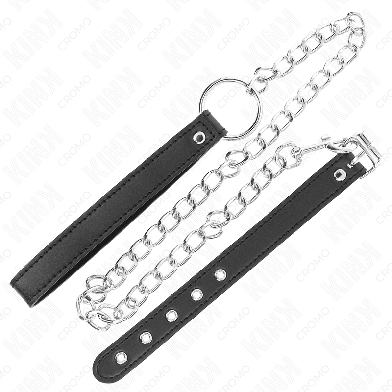 KINK - PENISRING AUS LEDER 21,5 X 2 CM MIT 60 CM METALLKETTE UND LEDERBAND Penisring diskret online kaufen