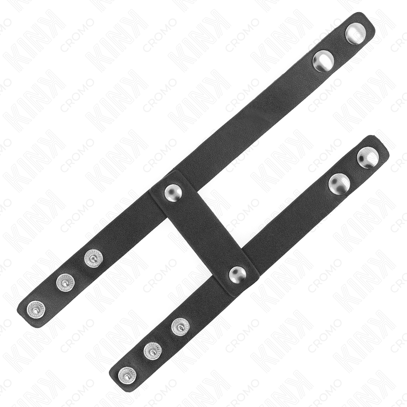 KINK - VERSTELLBARER DOPPELTER PENISRING AUS LEDER bei Secret Pulse im Erotikshop