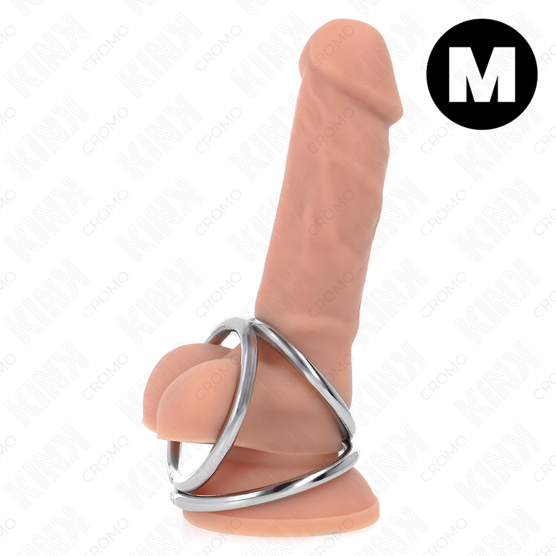 KINK - DREIFACH CHROM METALL PENISRING 3,8 CM BIS 5 CM MODELL 2 Penisring diskret online kaufen
