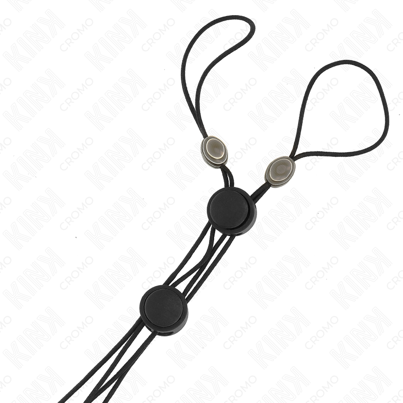 KINK Schwarze Detail-Nippelklemmen mit Gummiband – Verstellbare Brustklemmen | Secret Pulse für sinnliche und diskrete Momente