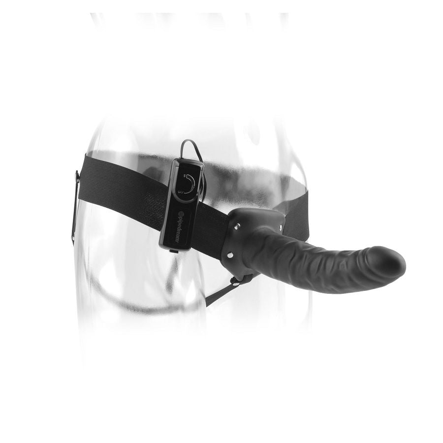 Fetish Fantasy Series Vibrierender Hohl-Strap-On 20 cm – Schwarz, Multi-Speed Vibration Produktansicht und Details
