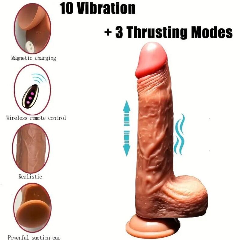 ARMONY Realistischer Vibrierender Dildo 22 cm | Fernbedienung – realistischer Dildo Bild 9