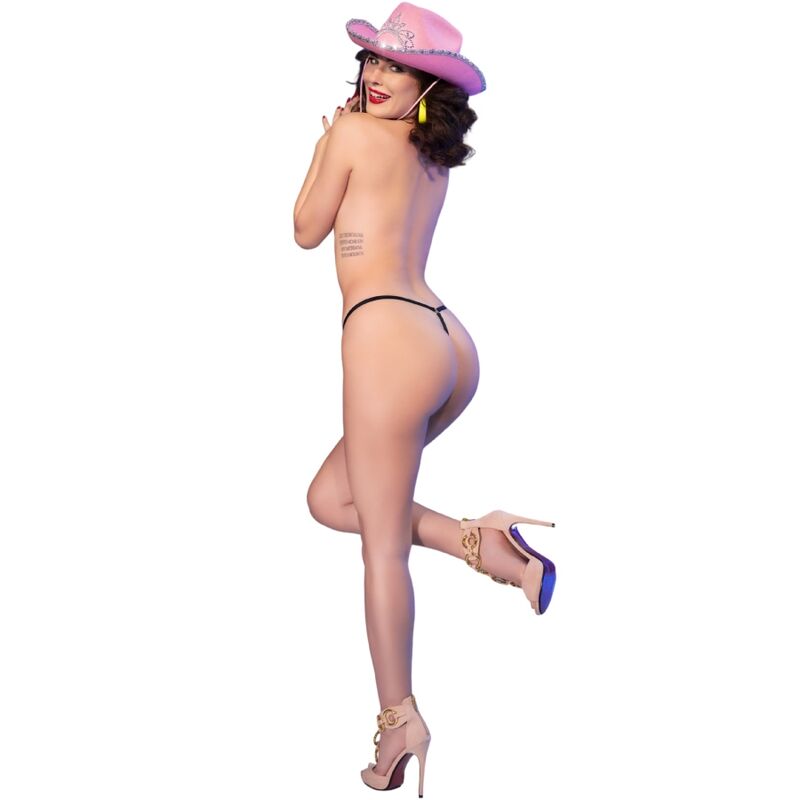 CHILIROSE - CR 4836 THONG KISS ME SCHWARZ S/M – Slip Bild 6