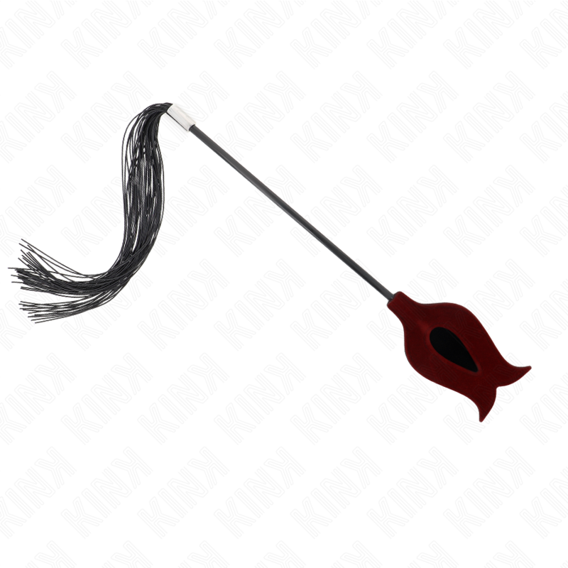 KINK - ROSENFORM QUASTENPEITSCHE AUS SILIKON 45 CM für sinnliche und diskrete Momente