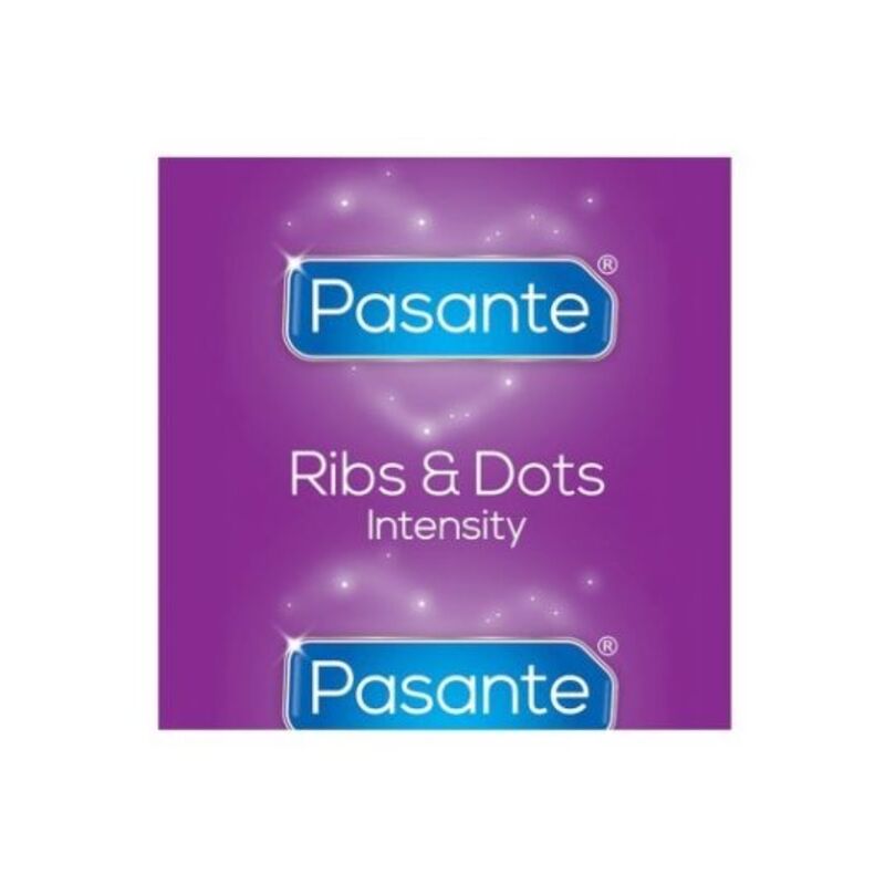 Pasante Ribs & Dots Intensity Kondome 144er-Pack – Gerippt & Genoppt für Intensives Vergnügen