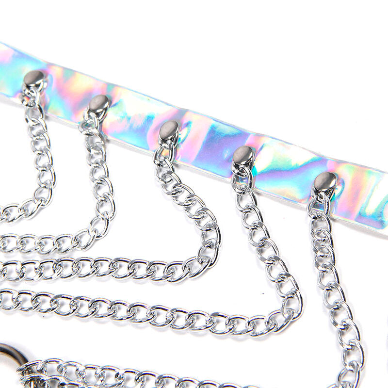 SUBBLIME - 953737 BRUSTGURT MIT RINGEN UND KETTEN SILBER EINE GRÖSSE – Erotik-Schmuck Bild 9