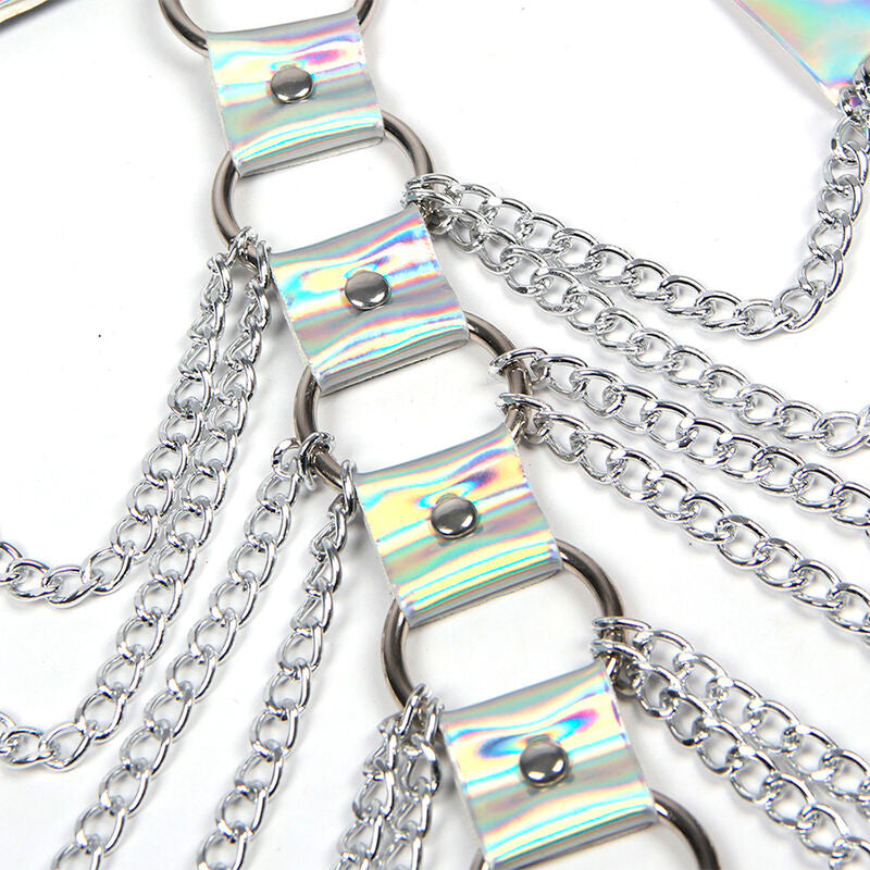 SUBBLIME - 953737 BRUSTGURT MIT RINGEN UND KETTEN SILBER EINE GRÖSSE – Erotik-Schmuck Bild 15