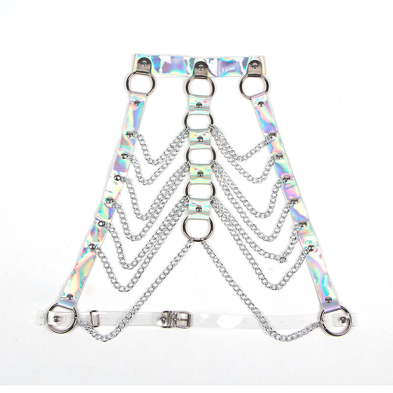 SUBBLIME - 953737 BRUSTGURT MIT RINGEN UND KETTEN SILBER EINE GRÖSSE – Erotik-Schmuck Bild 7