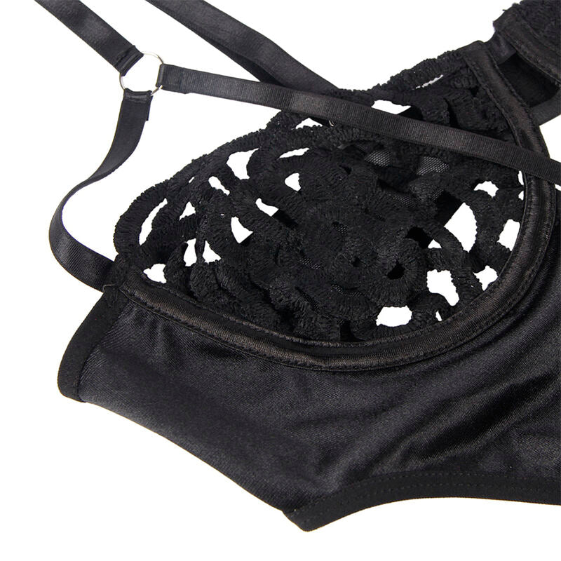 SUBBLIME - 954055 SEXY SPITZEN-BODY SCHWARZ S/M – Dessous-Body Bild 7