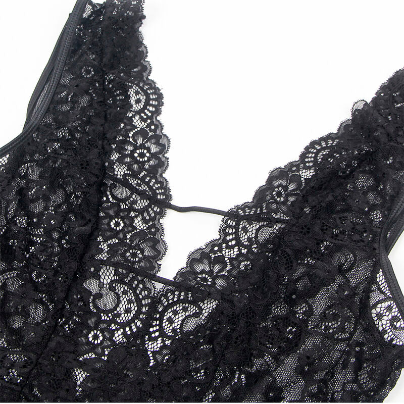 SUBBLIME - 954383 SEXY BODY MIT STRUMPFGÜRTEL SCHWARZ S/M – Dessous-Body Bild 6