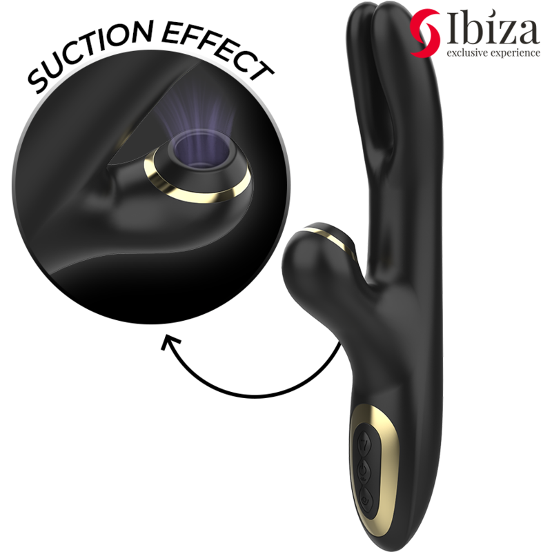 IBIZA Doppelvibrator Klemme – Schwarzer Doppelklemmen-Vibrator, Wasserdicht & USB – Vibrator Bild 4