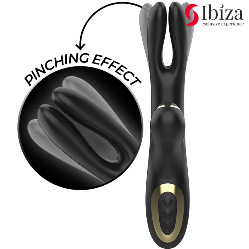 IBIZA Doppelvibrator Klemme – Schwarzer Doppelklemmen-Vibrator, Wasserdicht & USB – Vibrator Bild 6