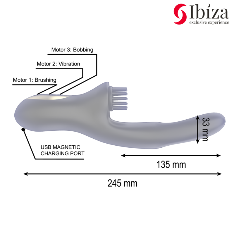 IBIZA Hi-Tech Rabbit Vibrator – Mehrzellen-Klitoral- & Doppelwellen-Vibrator, Luxus-Design – Rabbit Vibrator Bild 5