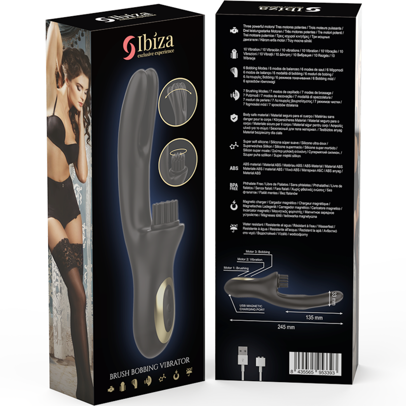 IBIZA Hi-Tech Rabbit Vibrator – Mehrzellen-Klitoral- & Doppelwellen-Vibrator, Luxus-Design – Rabbit Vibrator Bild 11