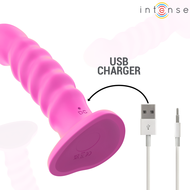 INTENSE Cindy Vibrator L – Spiraldesign, 10 Vibrationsstufen, Fernbedienung, Wasserdicht Produktansicht und Details
