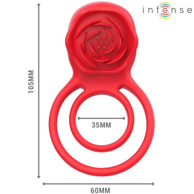 INTENSE Gail Stimulator – 10 Vibrationsstufen, Fernbedienung, Wasserdicht, Rot – Vibrator Bild 7