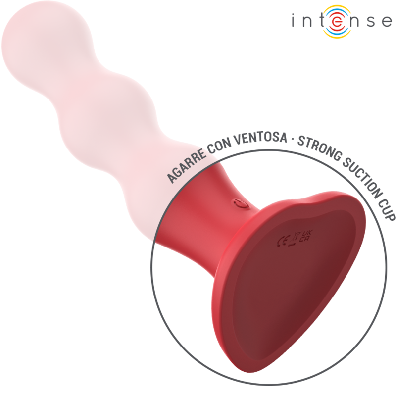 INTENSE - CODY VIBRATOR MIT SAUGNÄPFEN ROTE FERNBEDIENUNG – Vibrator Bild 9
