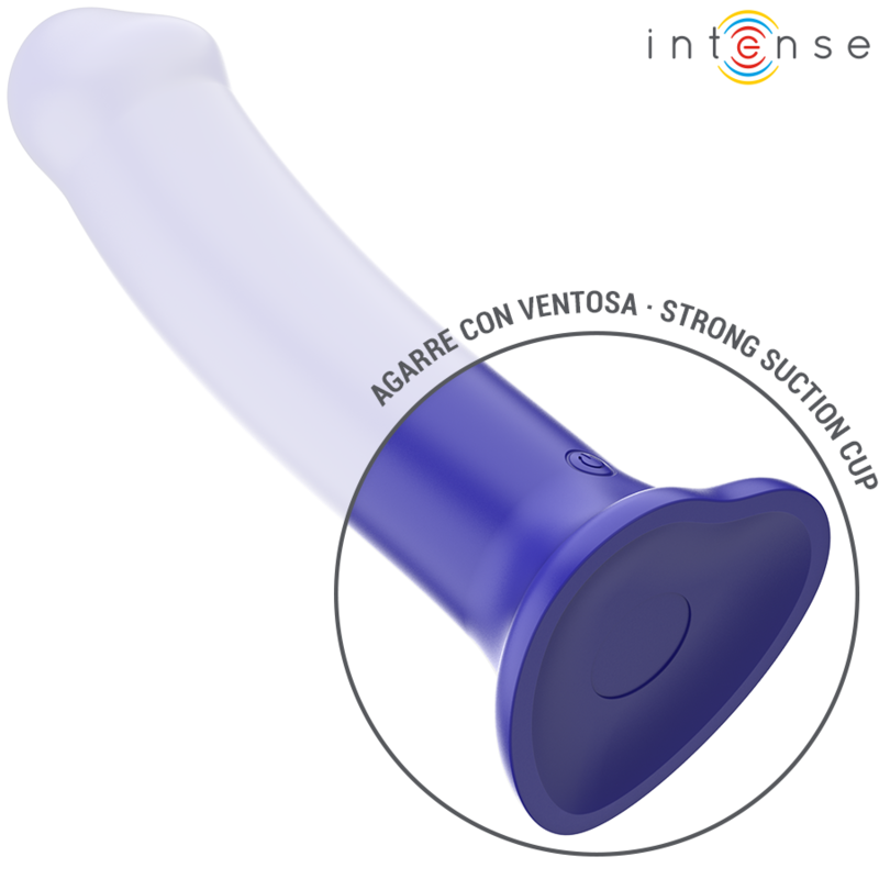 INTENSE Victoria Vibrator 19,5 cm – Dunkelblau, Saugnapf, 10 Vibrationsmodi, Fernbedienung – Vibrator Bild 8