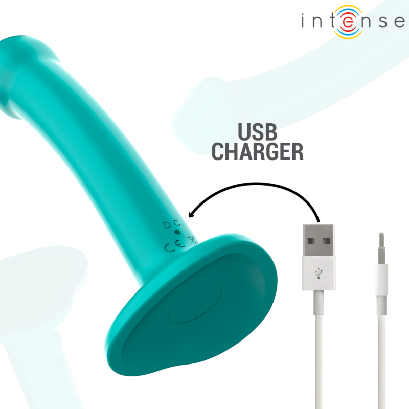 INTENSE - KATIE VIBRATOR MIT SAUGNÄPFEN 10 VIBRATIONEN BLAU FERNBEDIENUNG – Vibrator Bild 12