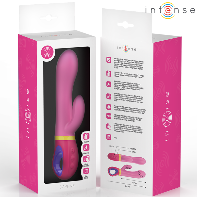 Intense Daphne Rabbit Vibrator – Dual-Stimulation, Rosa, Wasserdicht, Hypoallergen – Rabbit Vibrator Bild 12