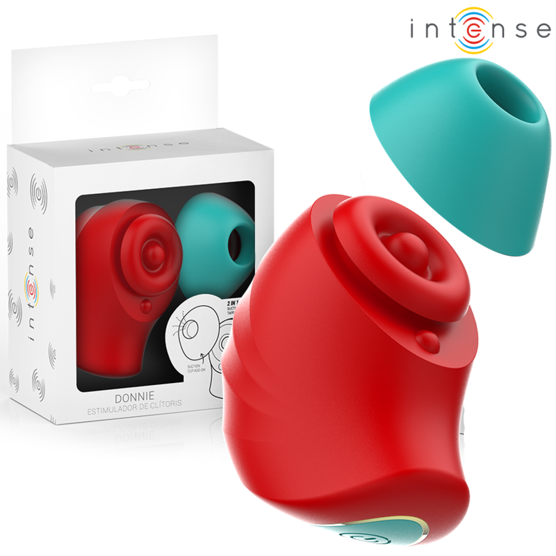 INTENSE - DONNIE KLITORISTIMULATOR ROT/GRÜN – Klitorisstimulator Bild 1
