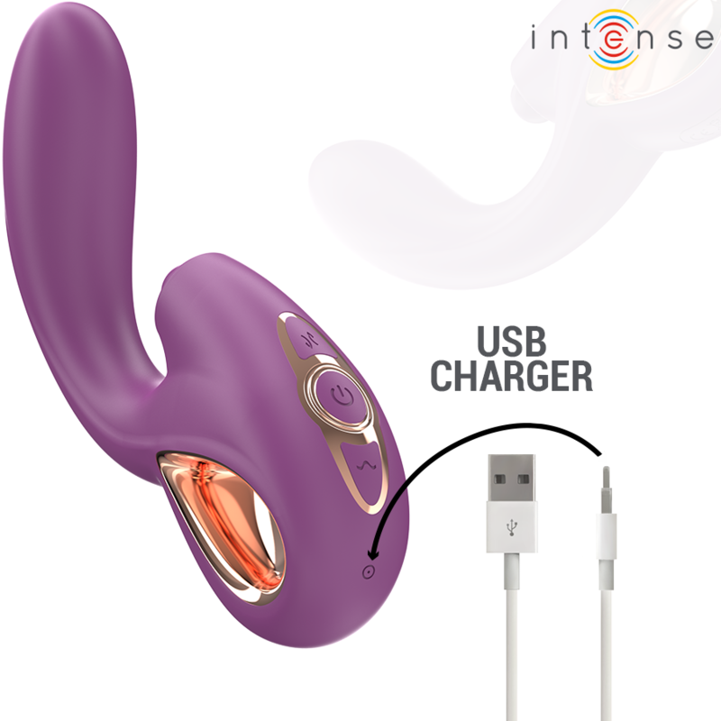INTENSE - LALI MULTIFUNKTIONS-G-PUNKT-VIBRATOR TAPPING & STOSS & VIBRATION LILA – G-Punkt-Vibrator Bild 10