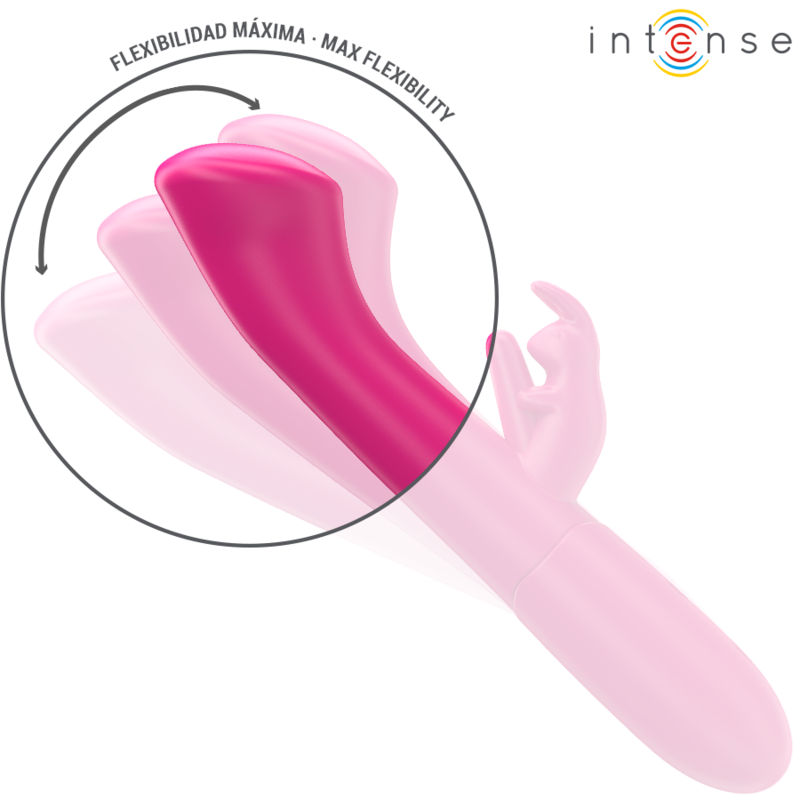 INTENSE - JULIETA RABBIT VIBRATOR 18,6 CM 10 VIBRATIONEN ROSA für sinnliche Momente allein oder zu zweit