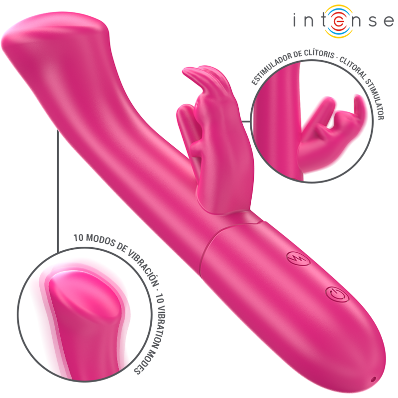 INTENSE - JULIETA RABBIT VIBRATOR 18,6 CM 10 VIBRATIONEN ROSA Rabbit Vibrator diskret online kaufen