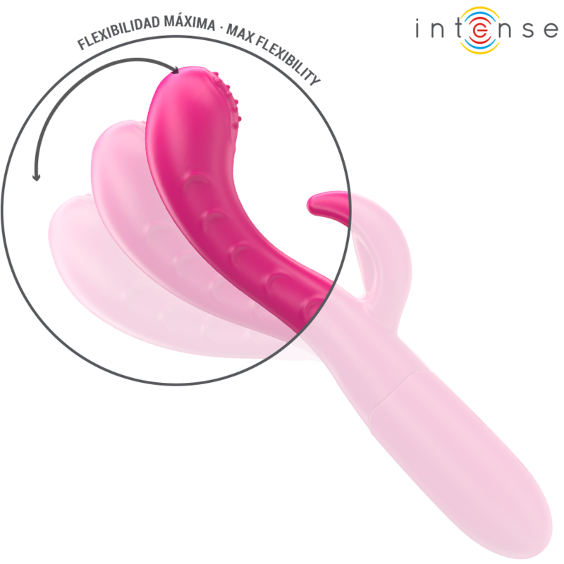 INTENSE - AMARA VIBRATOR MIT STIMULIERENDER ZUNGE 10 VIBRATIONEN ROSA – Vibrator Bild 7