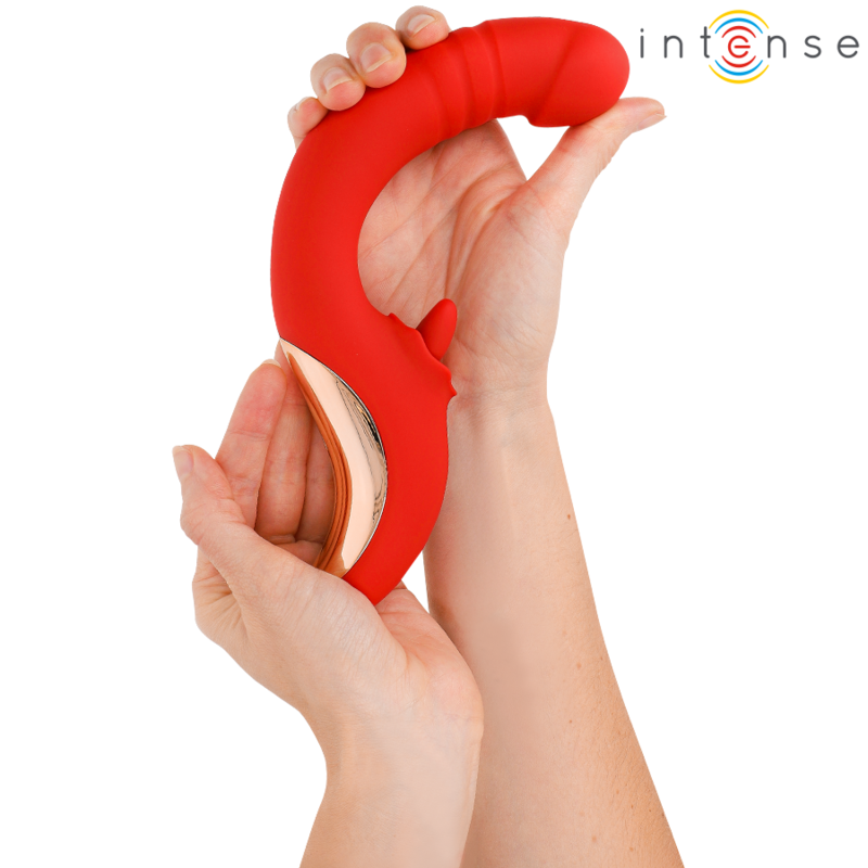 Intense Paulina U-Form Vibrator – G-Punkt & Klitoris, 10 Vibrationsmodi, wasserdicht für intensive Stimulation und Self-Love