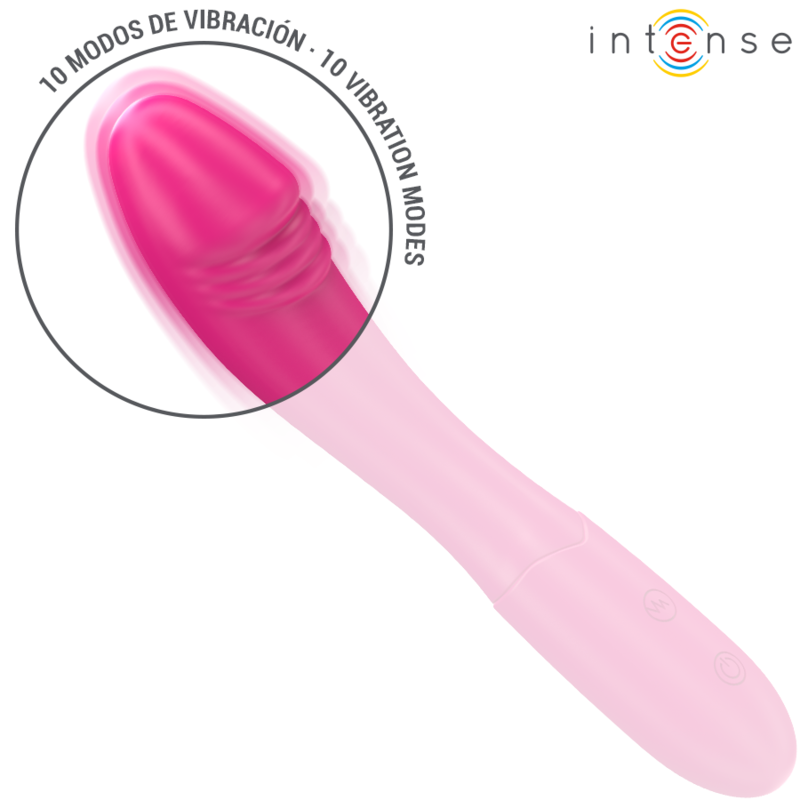 INTENSE - BELINDA VIBRATOR 19 CM FLEXIBEL 10 VIBRATIONEN ROSA für sinnliche Momente allein oder zu zweit