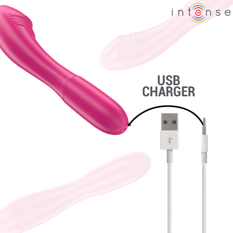 INTENSE - BELINDA VIBRATOR 19 CM FLEXIBEL 10 VIBRATIONEN ROSA hochwertiges Sextoy bei Secret Pulse