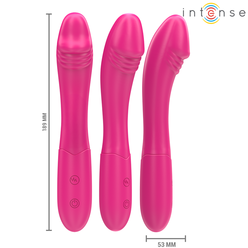 INTENSE - BELINDA VIBRATOR 19 CM FLEXIBEL 10 VIBRATIONEN ROSA hochwertiges Sextoy bei Secret Pulse