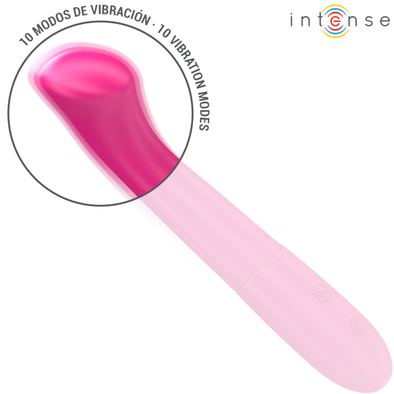 INTENSE - PATY VIBRATOR 19 CM FLEXIBEL 10 VIBRATIONEN MODELL 2 ROSA für sinnliche Momente allein oder zu zweit
