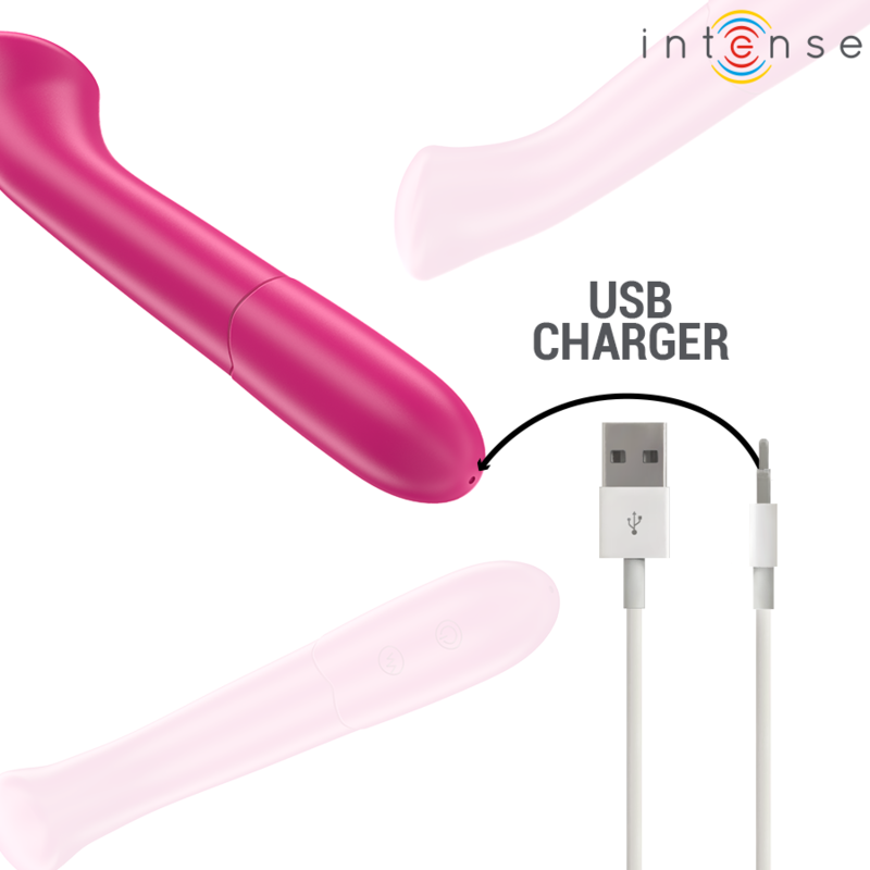 INTENSE - PATY VIBRATOR 19 CM FLEXIBEL 10 VIBRATIONEN MODELL 2 ROSA hochwertiges Sextoy bei Secret Pulse