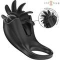 INTENSE - MABEL VIBRATIONSRING 10 VIBRATIONEN MIT KLITORISSTIMULATOR SCHWARZ – Klitorisstimulator Bild 1