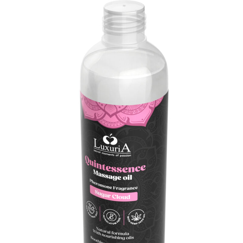 IntimateLine Luxuria Massageöl Zuckerwolke 150 ml – Süß, Sinnlich & Hautfreundlich Produktansicht und Details