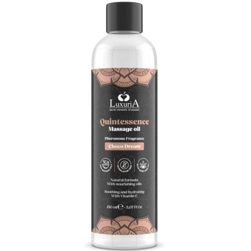 IntimateLine Luxuria Massageöl Schokolade 150 ml – Sinnlich, Verwöhnend & Hautfreundlich