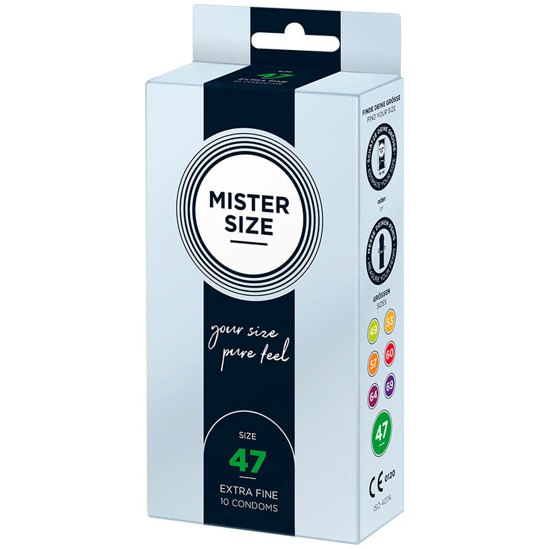 MISTER SIZE - KONDOME GRÖSSE XS 47 MM (10 EINHEITEN) bei Secret Pulse im Erotikshop