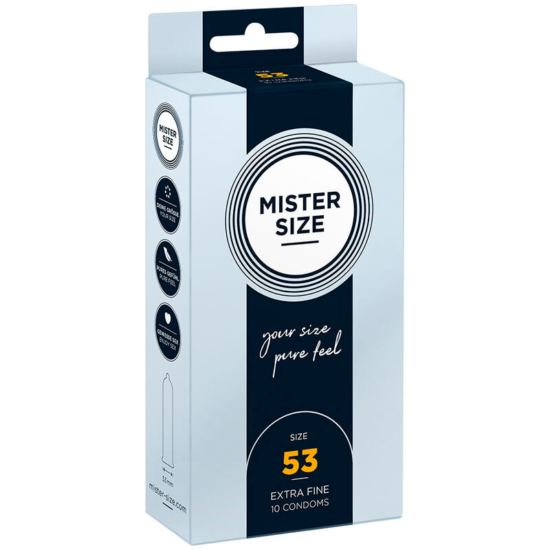 MISTER SIZE - KONDOMGRÖSSE M 53 MM (10 EINHEITEN) Kondome diskret online kaufen