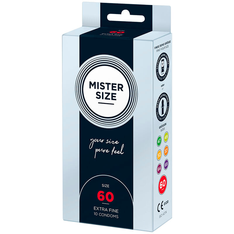 Mister Size XL Kondome 60 mm – 10er-Pack, ultradünn & rutschfest für Schutz und angenehmes Gefühl