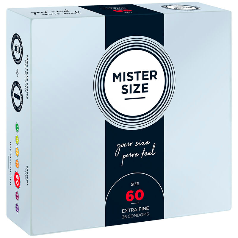 Mister Size XL Kondome 60 mm – 36er-Pack, ultradünn & sicher Kondome diskret online kaufen