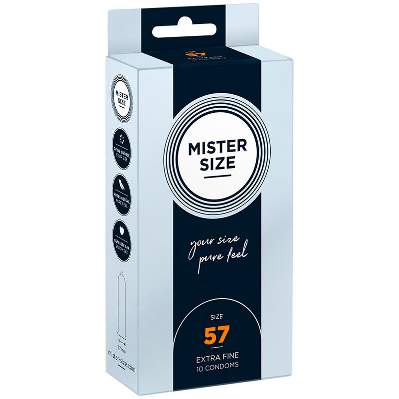 MISTER SIZE - KONDOMGRÖSSE L 57 MM (10 EINHEITEN) Kondome diskret online kaufen