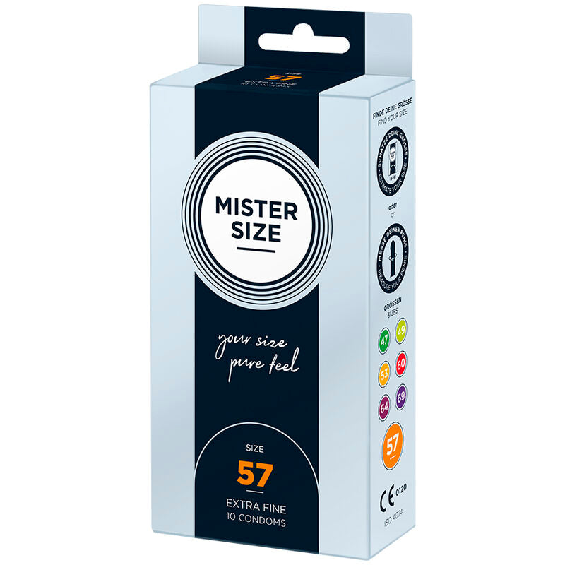 MISTER SIZE - KONDOMGRÖSSE L 57 MM (10 EINHEITEN) für Schutz und angenehmes Gefühl