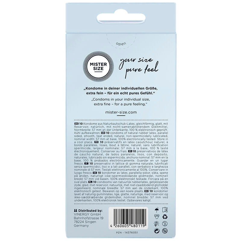 MISTER SIZE - KONDOMGRÖSSE L 57 MM (10 EINHEITEN) bei Secret Pulse im Erotikshop