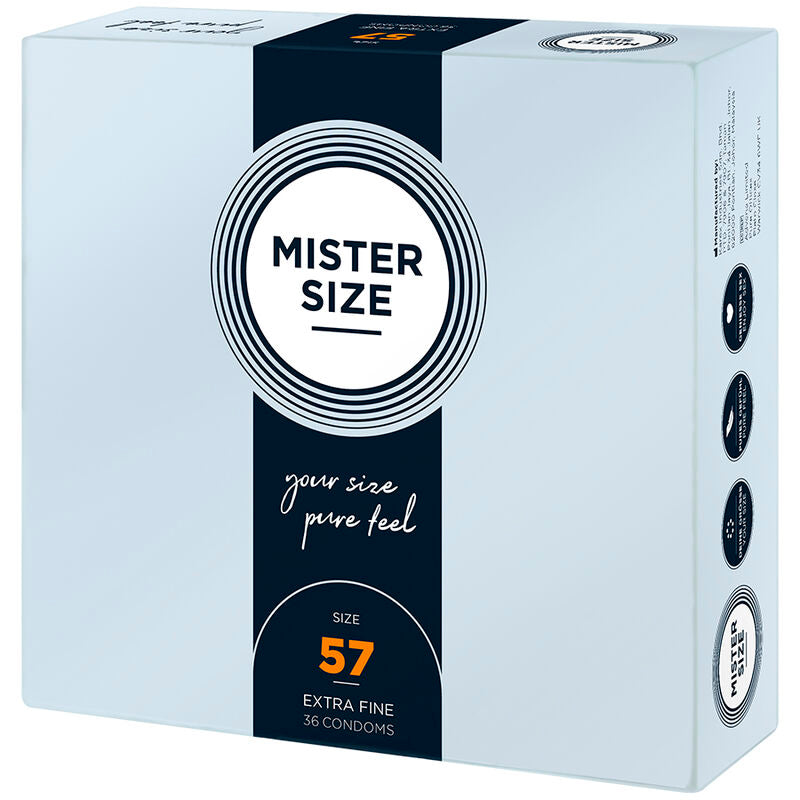 MISTER SIZE - KONDOMGRÖSSE L 57 MM (36 EINHEITEN) für Schutz und angenehmes Gefühl