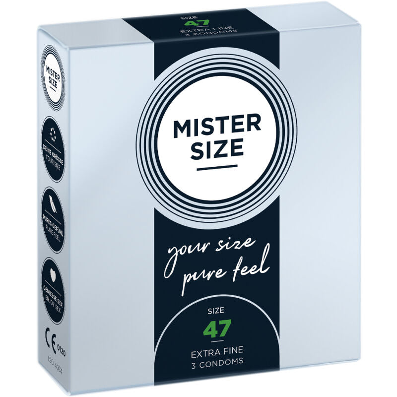 MISTER SIZE - KONDOME GRÖSSE XS 47 MM (3 EINHEITEN) Kondome diskret online kaufen